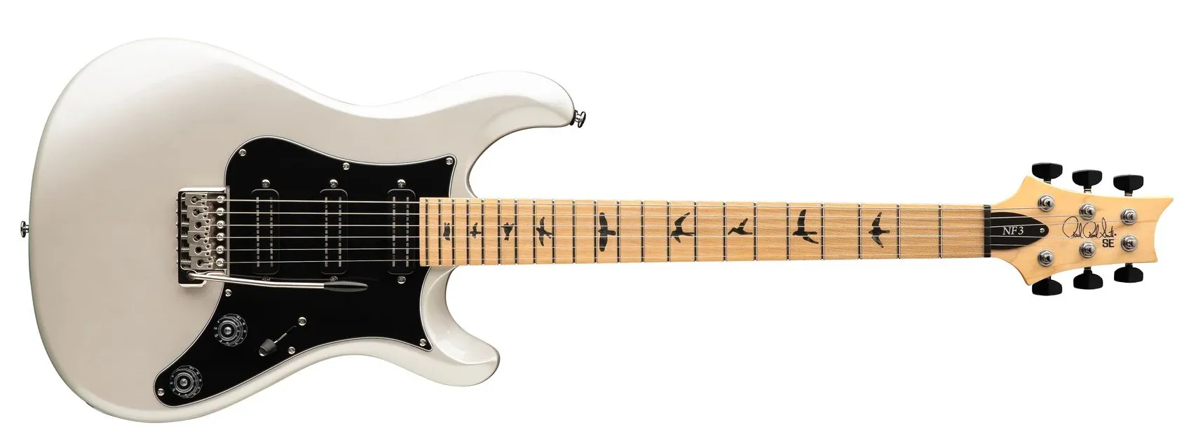 PRS SE NF3 pearl white/mn